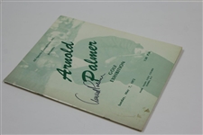 Arnold Palmer Signed 1972 Arnold Palmer Golf Exhibition Program With Ticket JSA ALOA