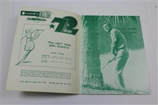 Arnold Palmer Signed 1972 Arnold Palmer Golf Exhibition Program With Ticket JSA ALOA