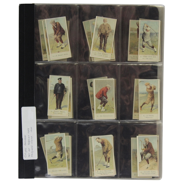 1984 Reprint Set of 50 Copes Golfers 1900 Originally Issued Cards
