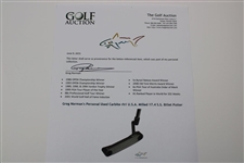 Greg Norman's Personal Used Carbite rh1 U.S.A. Milled 17.4 S.S. Billet Putter