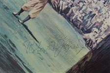 Bobby Jones Signed Dom Lupo Grand Slam US Amateur at Merion Print - Only One Known FULL JSA