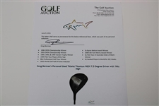 Greg Norman's Personal Used Titleist Titanium 983X 7.5 Degree Driver with 'Hits High'