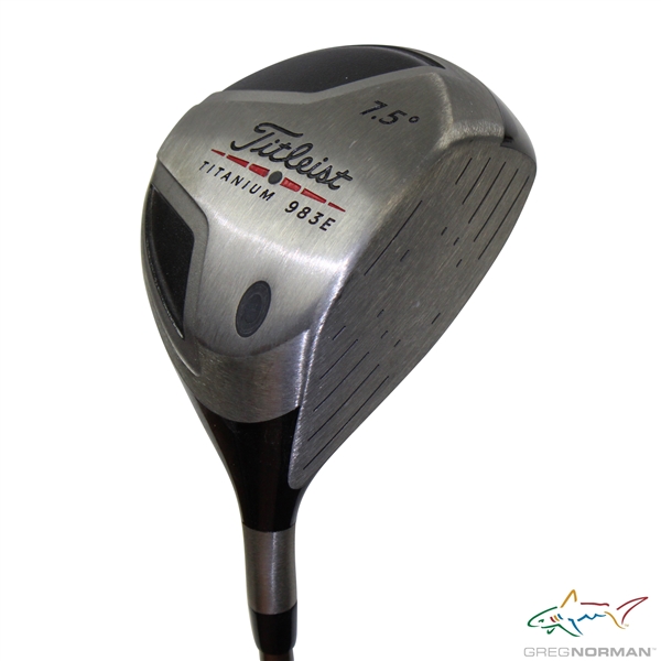 Greg Normans Personal Used Titleist Titanium 983E 7.5 Degree Driver