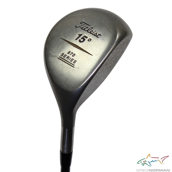Greg Normans Personal Used Titleist 970 Series 15 Degree Wood