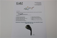 Greg Norman's Personal Used Cleveland Golf Tour Action Reg 588 60 Degree Wedge with Lead Tape