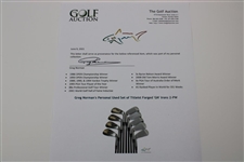 Greg Norman's Personal Used Set of Titleist Forged 'GN' Irons 2-PW