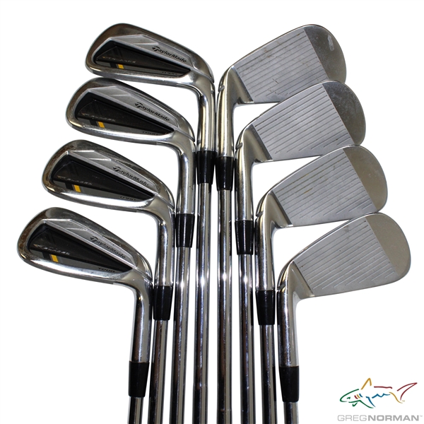 Greg Normans Personal Used Set of TaylorMade Bladez Tour Irons 3-PW