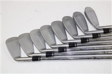 Greg Norman's Personal Used Set of MacGregor V-Foil Forged Milled Irons 3-PW