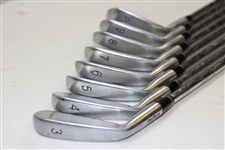 Greg Norman's Personal Used Set of MacGregor V-Foil Forged Milled Irons 3-PW