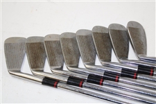 Greg Norman's Personal Used Set of John Letters 'The Master Model' Foged Irons 2-9