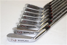 Greg Norman's Personal Used Set of John Letters 'The Master Model' Foged Irons 2-9