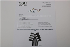 Greg Norman's Personal Used Set of John Letters 'The Master Model' Foged Irons 2-9