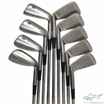 Greg Normans Personal Used Set of Slazenger Stainless Steel Irons 2-PW