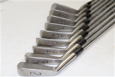 Greg Norman's Personal Used Set of Slazenger Stainless Steel Irons 2-PW