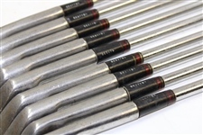 Greg Norman's Personal Used Set of Slazenger Stainless Steel Irons 2-PW