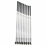 Greg Norman's Personal Used Set of Slazenger Stainless Steel Irons 2-PW