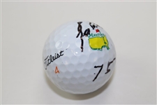 Lee Elder Signed Masters Logo Golf Ball with '75' Inscription JSA ALOA