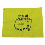 Lee Elder Signed 2021 Masters Tournament Embroidered Flag JSA ALOA