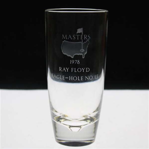 Ray Floyds 1978 Masters Tournament Hole No. 15 Steuben Crystal Eagle Glass