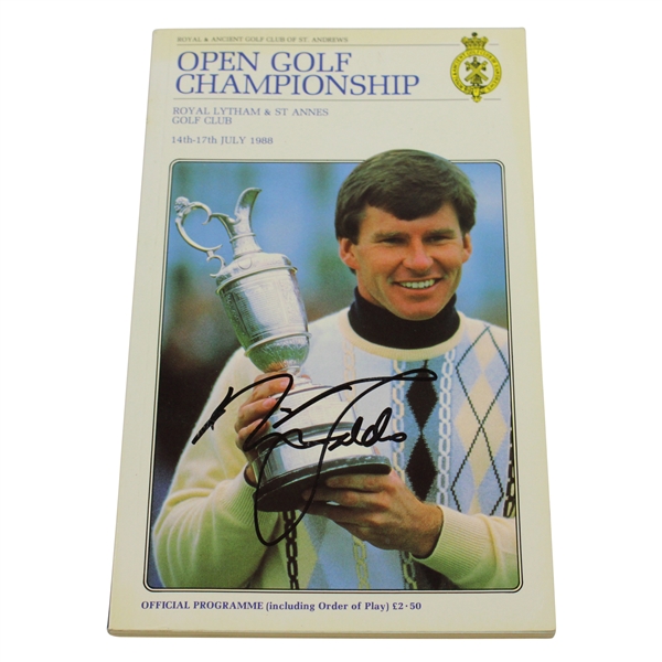 Nick Faldo Signed 1988 OPEN Championship at Royal Lytham & St. Annes Program JSA ALOA