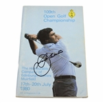 Seve Ballesteros Signed 1980 OPEN Championship at Muirfield Program JSA ALOA