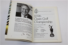 Seve Ballesteros Signed 1980 OPEN Championship at Muirfield Program JSA ALOA