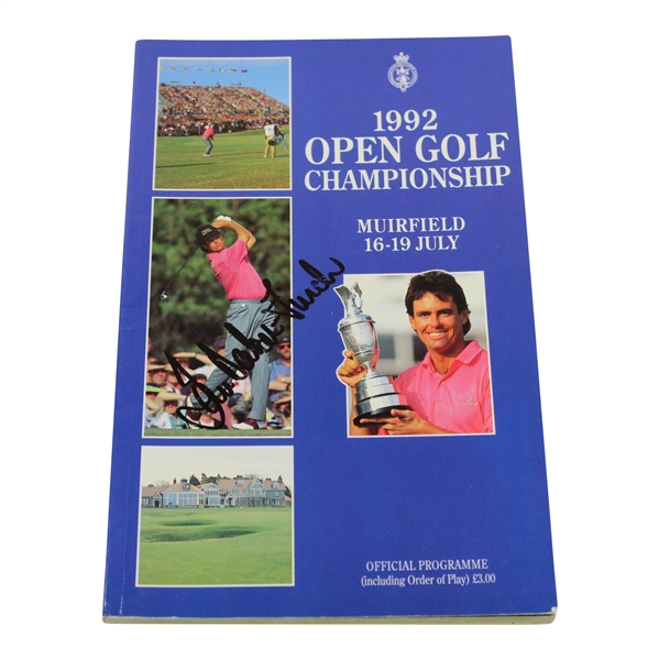 Ian Baker-Finch Signed 1992 OPEN Championship at Muirfield Program JSA ALOA