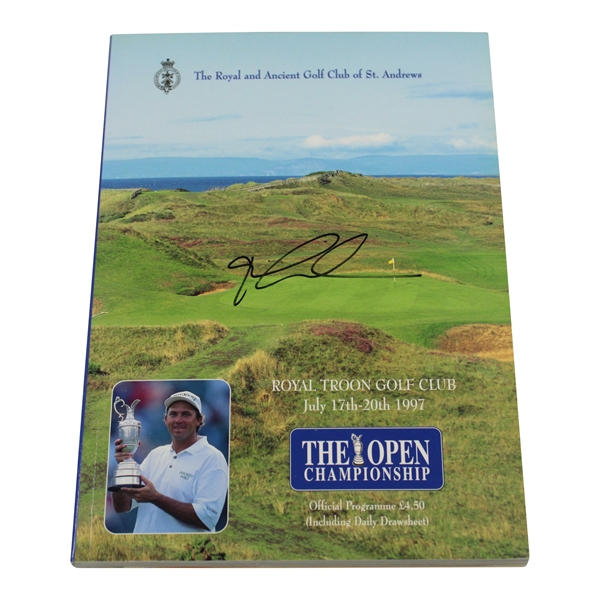 Tom Lehman Signed 1997 OPEN Championship at Royal Troon Program JSA ALOA