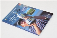 Justin Leonard Signed 1998 OPEN Championship at Royal Birkdale Program with Pair Sheet JSA ALOA