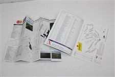 Justin Leonard Signed 1998 OPEN Championship at Royal Birkdale Program with Pair Sheet JSA ALOA