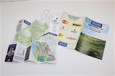 Justin Leonard Signed 1998 OPEN Championship at Royal Birkdale Program with Pair Sheet JSA ALOA