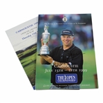 Mark OMeara Signed 1999 OPEN Championship at Carnoustie Program with Pair Sheet JSA ALOA