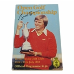 Bill Rogers Signed 1982 OPEN Championship at Royal Troon Program JSA ALOA