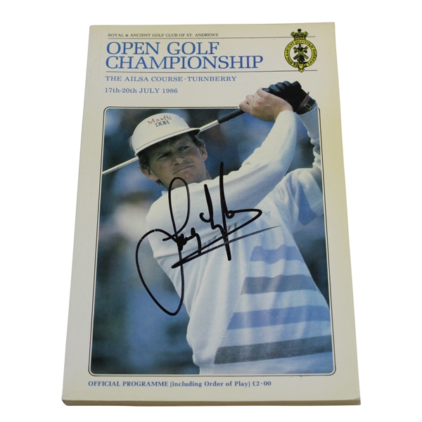 Sandy Lyle Signed 1986 OPEN Championship at Turnberry Program JSA ALOA