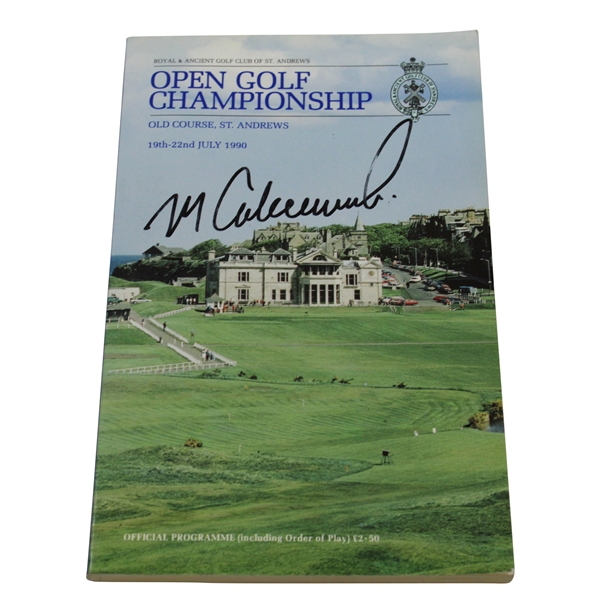Mark Calcavecchia Signed 1990 OPEN Championship at St. Andrews Program JSA ALOA