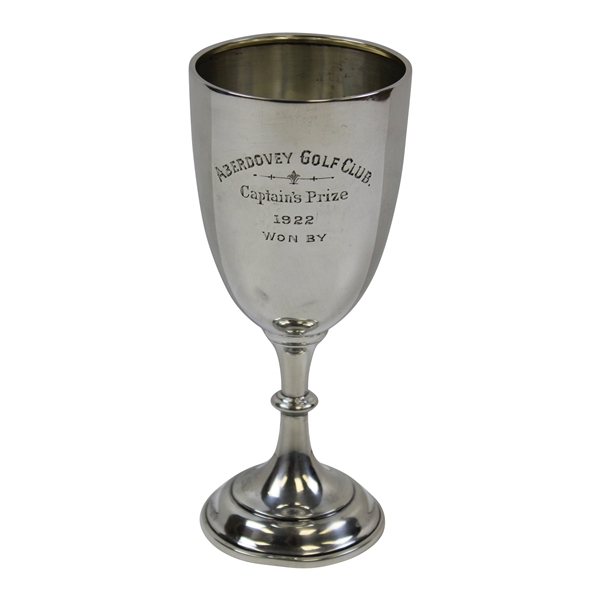 1922 Aberdovey Golf Club Sterling silver Captains Prize Trophy Cup