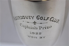1922 Aberdovey Golf Club Sterling silver Captain's Prize Trophy Cup