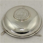 1955 Spring Sterling Dish with Resting Golf Club Across Silver Dollar