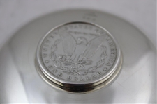 1955 Spring Sterling Dish with Resting Golf Club Across Silver Dollar