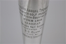 1916 Hudson River Golf Assoc & Hudson River Country Club. 15th Annual Handicap Second Net Score Sterling Trophy Won by Lawrence Griffith