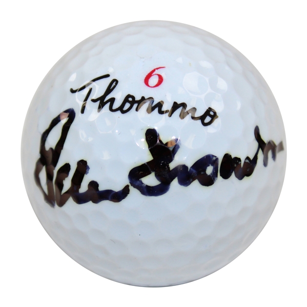 Peter Thomson Signed Personal Logo Thommo 6 Golf Ball JSA ALOA