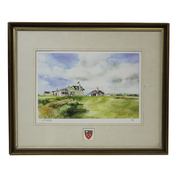 Royal Aberdeen Golf Club Balgownie Links A.F. Morrice Limited Edition 3/100 Clubhouse - Framed