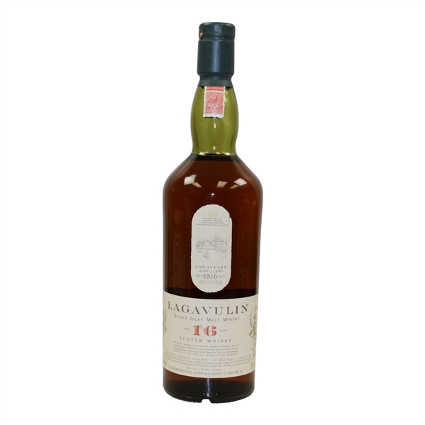 Payne Stewarts Personal Unopened Bottle of Lagavulin Scotch Whisky - Bought For Personal Collection