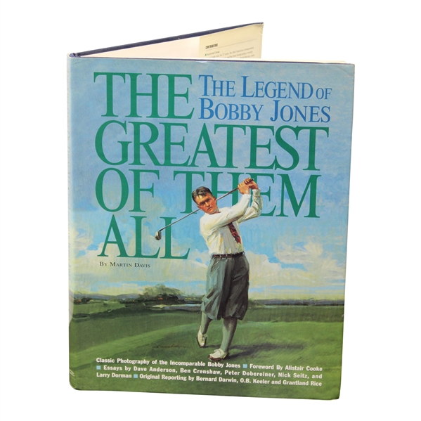 1996 The Greatest of Them All: The Legend of Bobby Jones Book by Martin Davis