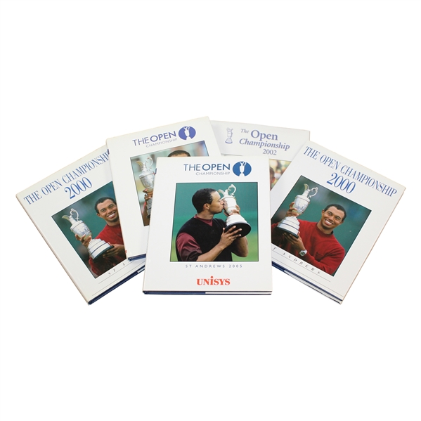 Five (5) OPEN Championship Annuals - 2000(x2), 2002, 2005 & 2006 
