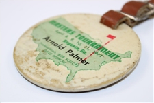 Arnold Palmer's Personal 1971 Masters Tournament Used Bag Tag with Strap - Wow!