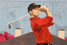 Tiger Woods 'Masters of Augusta' Rick Rush Ltd Ed Clubhouse Print #1584/2000 - Framed