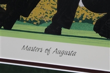 Tiger Woods 'Masters of Augusta' Rick Rush Ltd Ed Clubhouse Print #1584/2000 - Framed