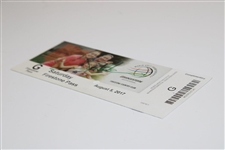 Jon Rahm Signed 2017 World Golf Championship at Firestone CC Ticket JSA ALOA