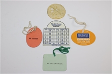 1978, 1984, 1996, & 1998 OPEN Championship Tickets with 1984 Bag Tag